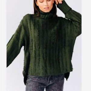 Gilli Forest Green Turtleneck Sweater